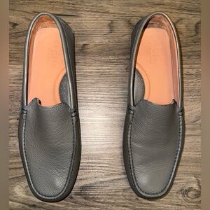 M. Gemi Men’s Leather Driving Shoes/Loafers Sz 44  Gray Made In Italy